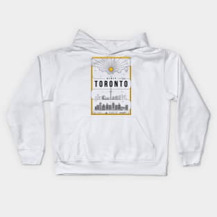 Toronto Minimal Lineal Poster Kids Hoodie